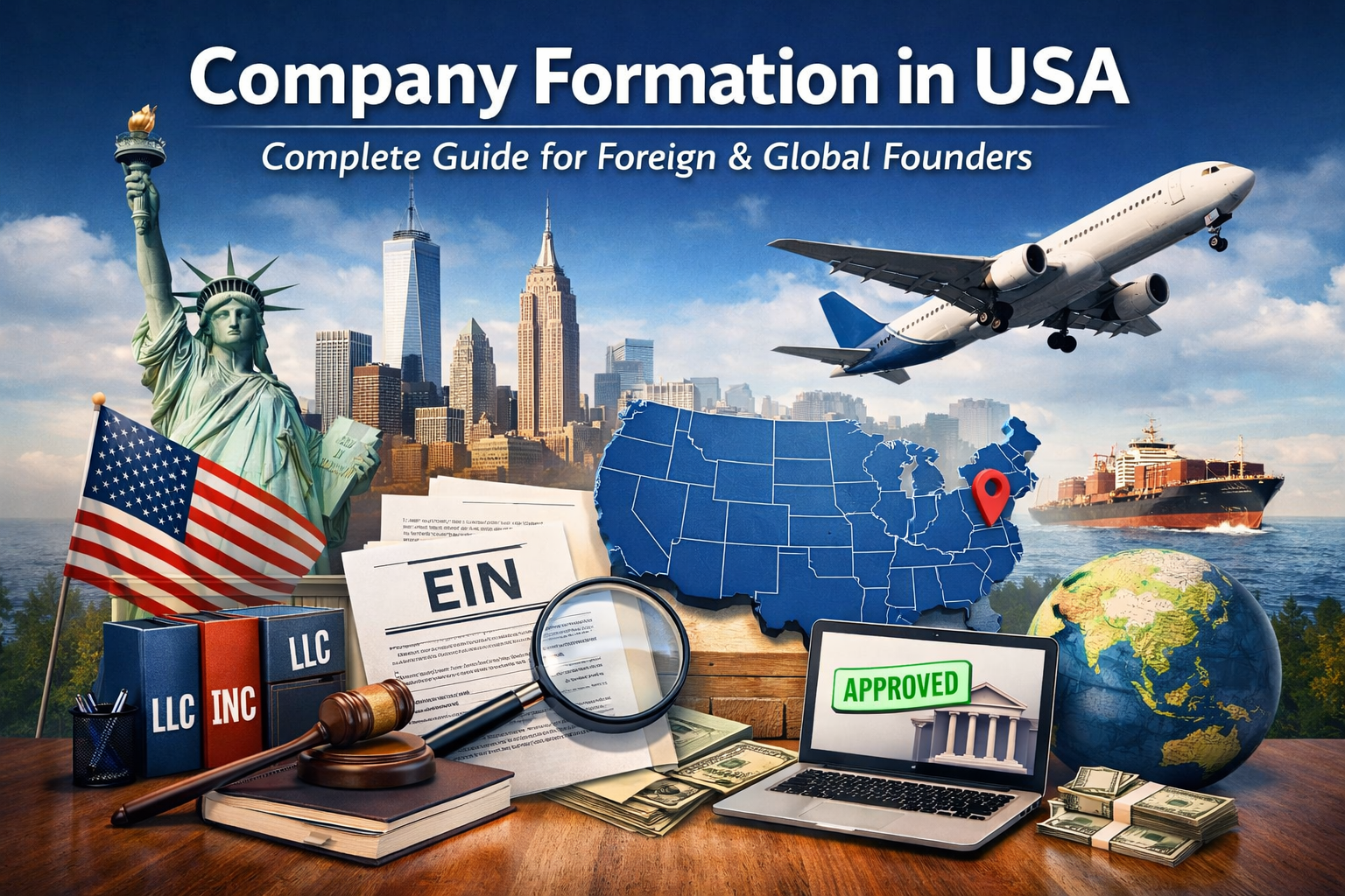 Company Formation in USA: Complete Guide for Foreign & Global Founders